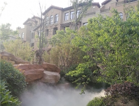 别墅景观造雾